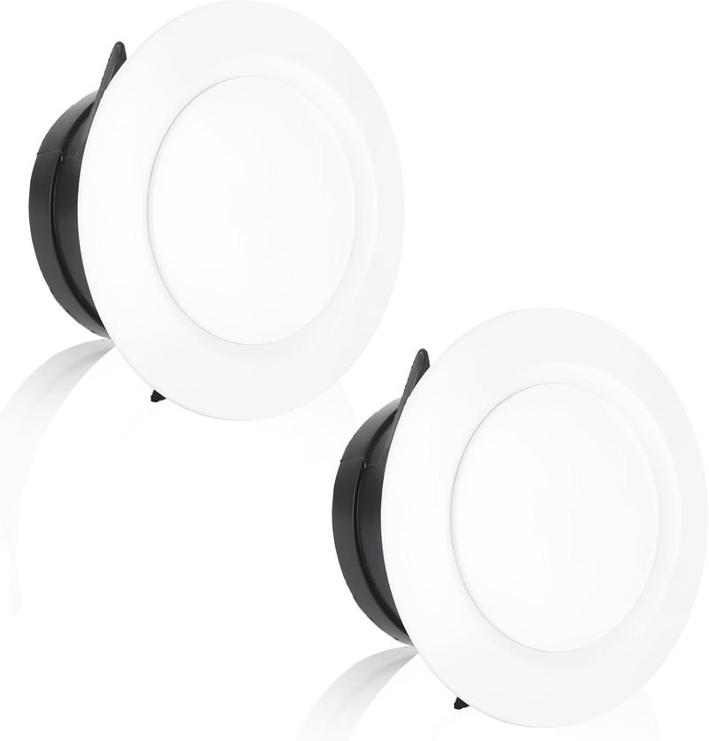 Frdhee 2PCS 4in Round Soffit Vents, White ABS Round Exhaust Air Vent Cover for Exhaust Fan, Inline Duct Fan, Dryer Vent, HVAC Ventilation, Attic & Home Venting (4in) - Image 1